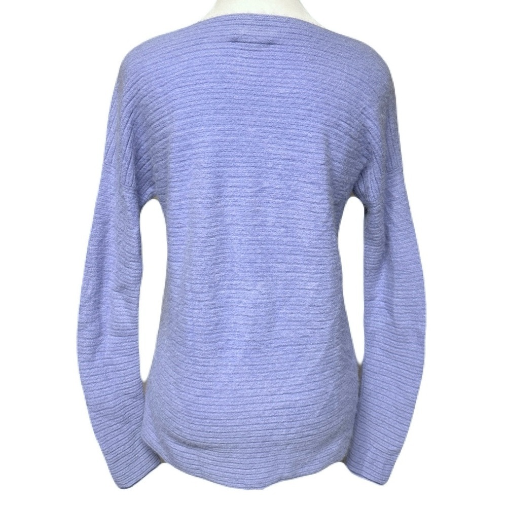 Vince Cashmere Soft Fuzzy Ribbed Boatneck Long Sleeve Sweater Quiet Luxury XS - Picture 2 of 16